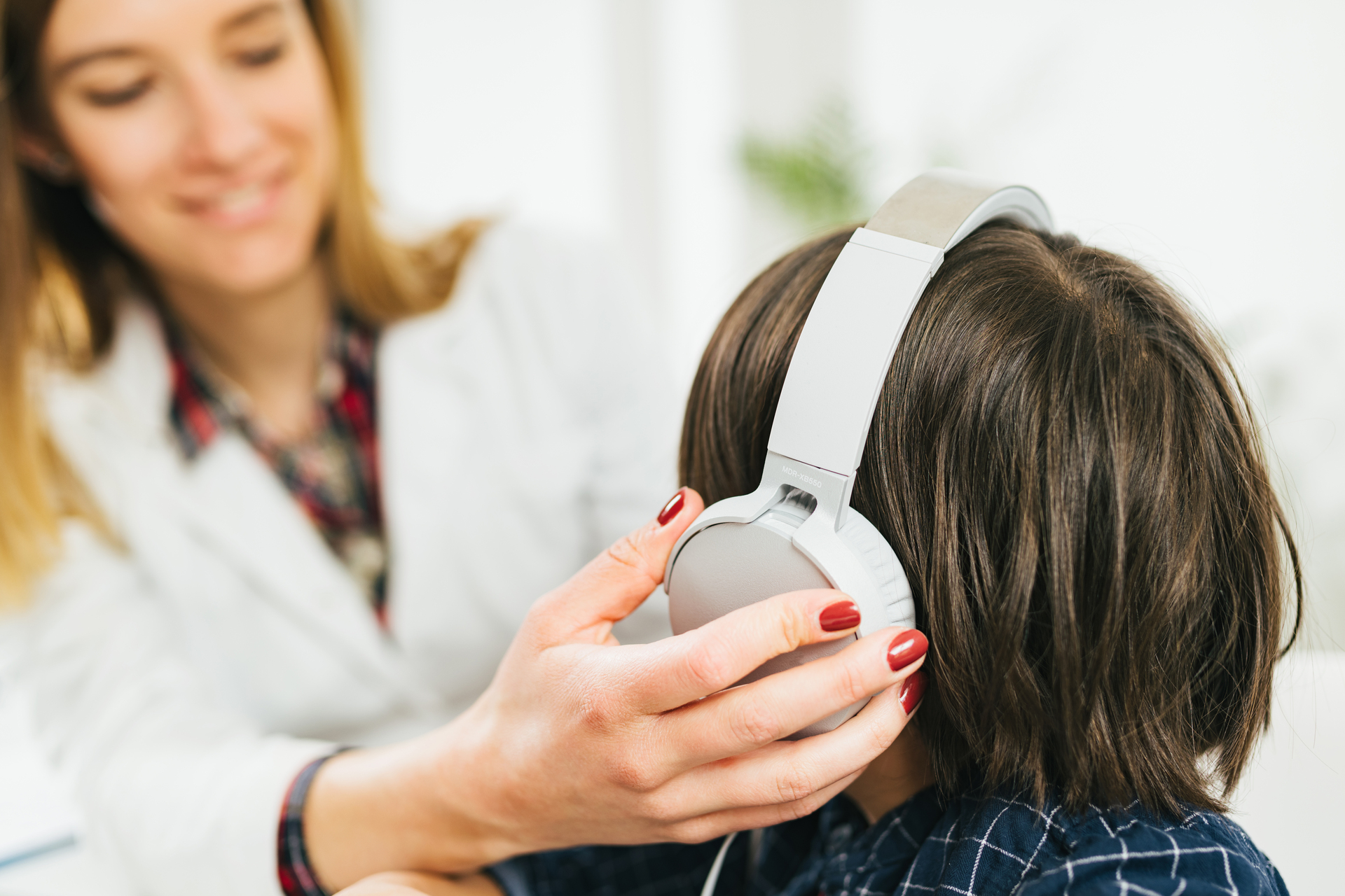 Hearing Test for Children – Audiologist Working with a Little Boy