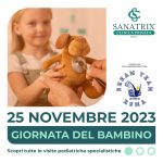 screening bambini clinica sanatrix Roma giornata del bambino 25 novembre 2023