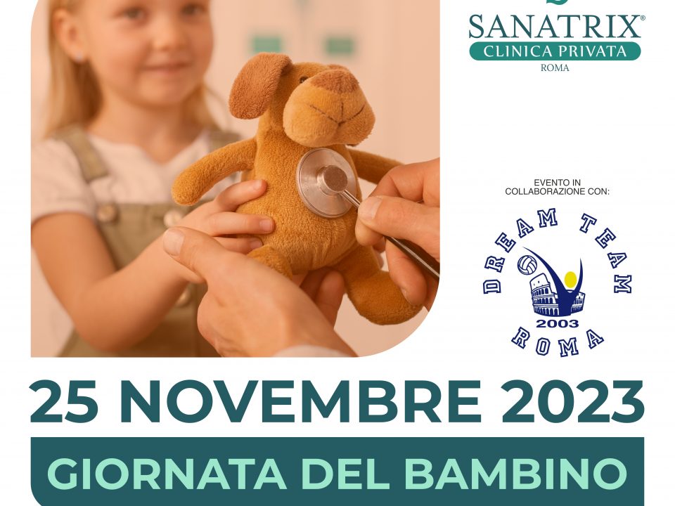 screening bambini clinica sanatrix Roma giornata del bambino 25 novembre 2023